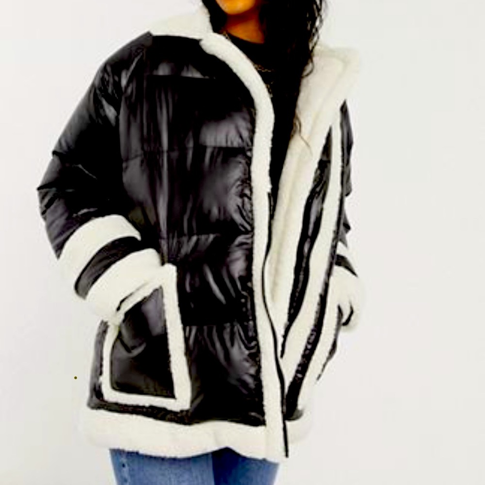 Cozy Sherpa Puffer Coat